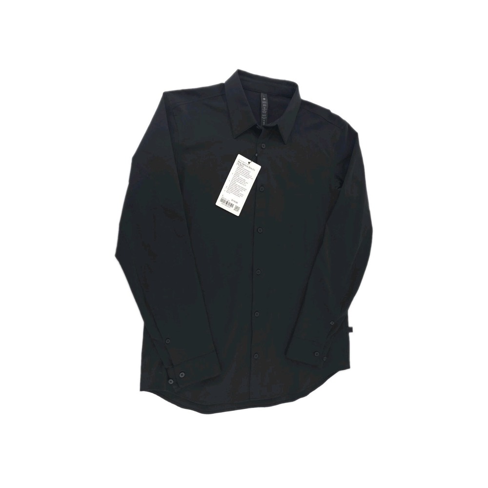 Lululemon New Venture Slim-Fit Long Sleeve Shirt NWT Black Size Large MSRP $118